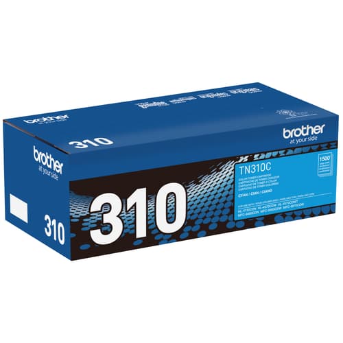 Brother TN310C Cyan Toner Cartridge, Standard Yield