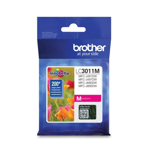 Brother LC3011MS Magenta Ink Cartridge, Standard Yield