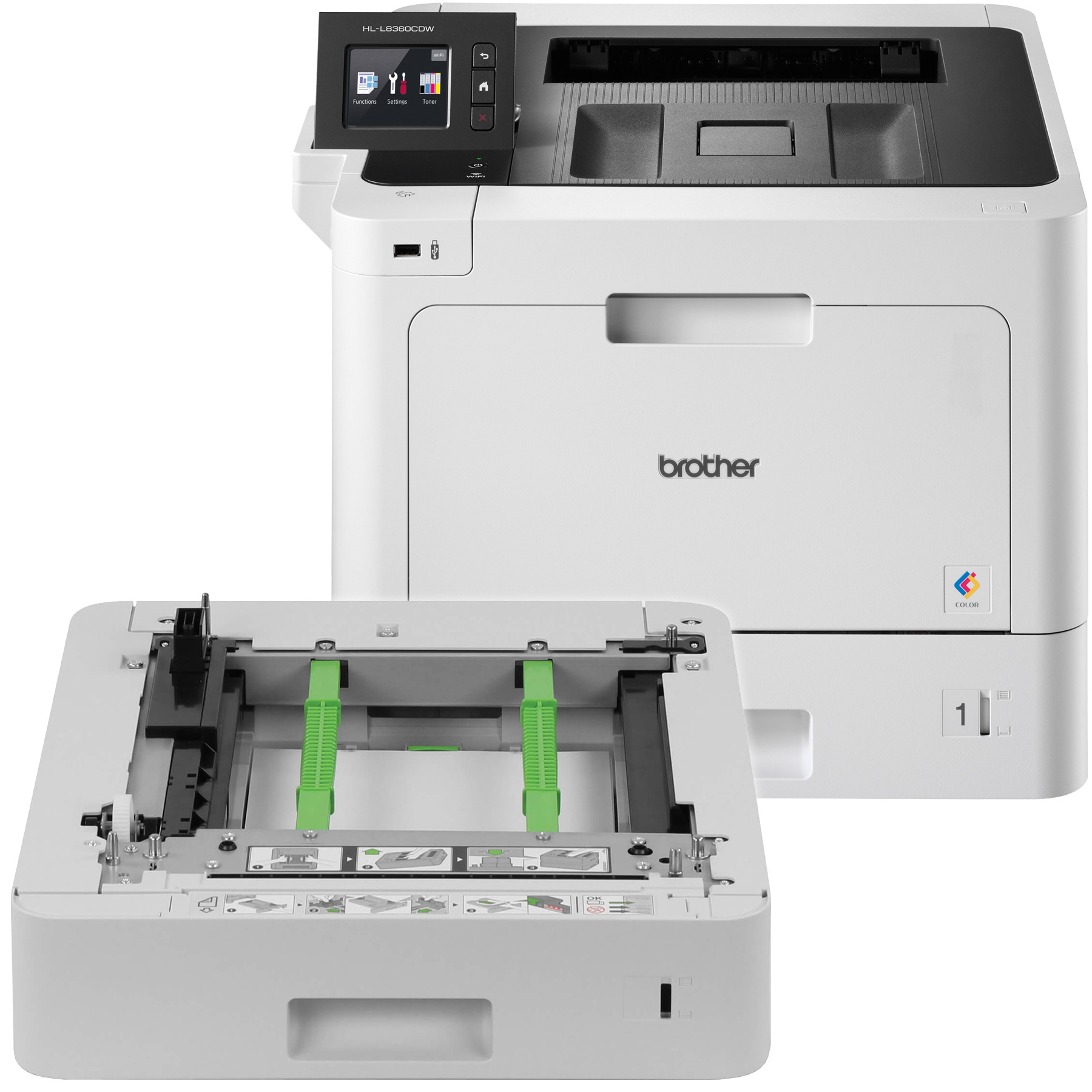 Image of Brother HLL8360CDWBUND Business Colour Laser Printer - BUNDLE