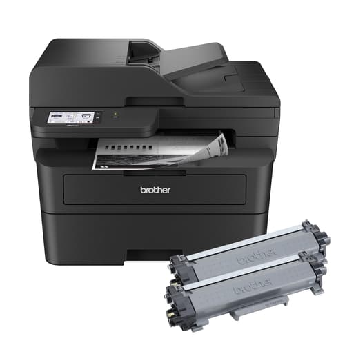 Brother MFC-L2900DWXL Imprimante tout-en-un laser monochrome sans fil compacte avec fonctions de copie, de numérisation et de télécopie recto verso en un seul passage, impression mobile et cartouche de toner de 4200 pages(1) incluse