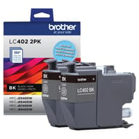 Brother LC4022PKS Ensemble de 2 cartouches d’encre noire authentiques à rendement standard