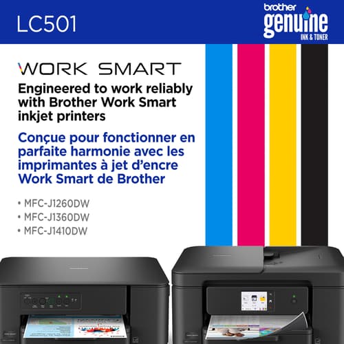 Brother LC501CS Cartouche d’encre cyan authentique à rendement standard