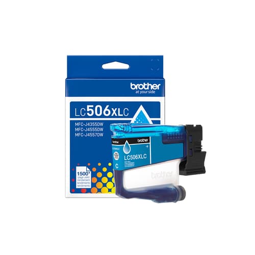 Brother LC506XLCS Cartouche d’encre cyan authentique à haut rendement