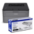 Ensemble Brother RHL-L2320D Imprimante laser monochrome remise à neuf avec toner de départ et cartouche de toner laser noir à haut rendement TN660
