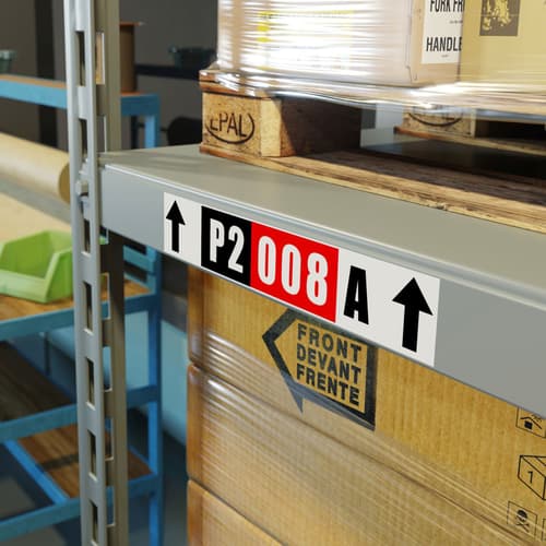 Brother DK2251 Ruban de papier continu blanc avec texte rouge ou noir - 2,4 po x 50 pi (62 mm x 15,2 m)