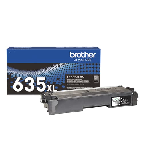 Brother authentique TN635XLBK Cartouche de toner noir à haut rendement