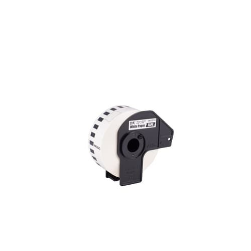 Brother DK2214 Ruban de papier continu blanc avec texte noir - 0,47 po x 100 pi (12 mm x 30,4 m)