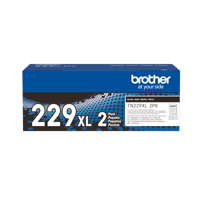 Brother authentique TN229XL2PK Ensemble de 2 cartouches de toner noir à haut rendement