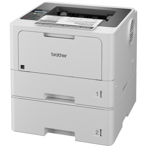 Brother HL-L5210DWT Imprimante laser monochrome professionnelle avec 2 bacs à papier, réseautage sans fil et impression recto verso