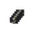 Brother HGE6415PK Black on Yellow HGe 18 mm Tape with Standard Adhesive, 8 m   5 Pack