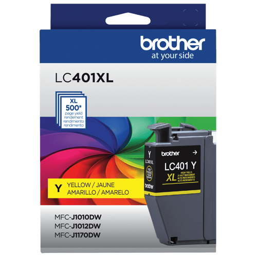 Brother LC401XLYS Cartouche d'encre authentique jaune à haut rendement