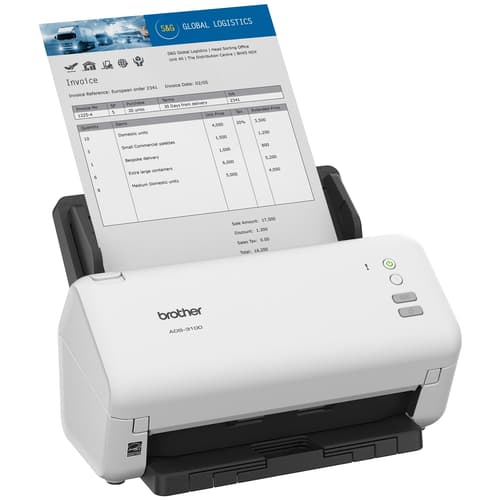 Brother ADS-3100 Scanner de bureau haute vitesse pour les petits bureaux et bureaux à domicile