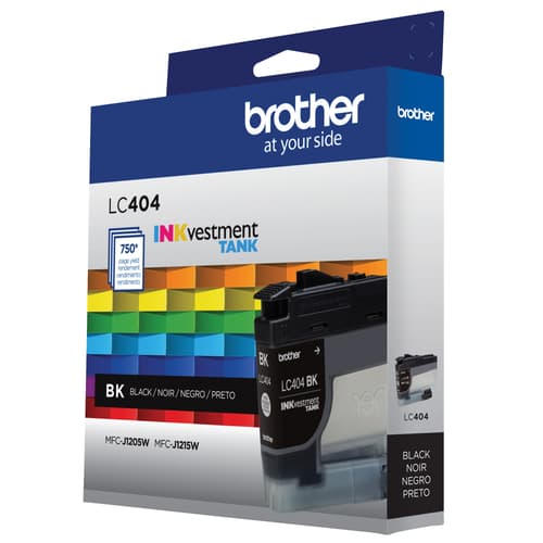 Brother LC404BKS Cartouche d'encre authentique noire à rendement standard INKvestment Tank