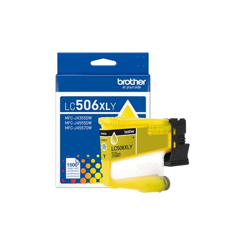 Brother LC506YS Cartouche d’encre jaune authentique à haut rendement