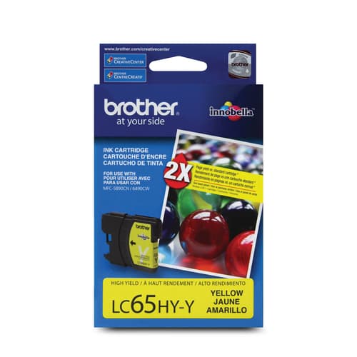 Brother LC65HYYS Cartouche d encre jaune Innobella , à haut rendement