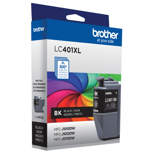 Brother LC401XLBKS Cartouche d'encre authentique noire à haut rendement