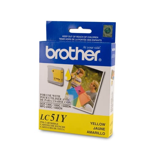 Brother LC51YS Cartouche d encre jaune Innobella  à rendement standard