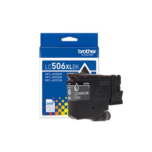 Brother LC506XLBKS Cartouche d’encre noire authentique à haut rendement