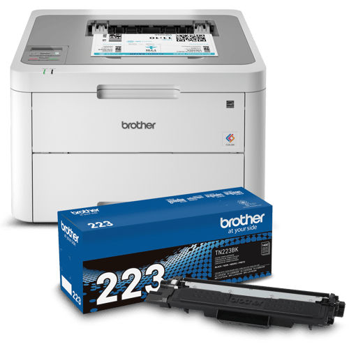 Ensemble Brother R3210TN223BUND Imprimante numérique couleur remise à neuf  avec toner de départ et cartouche de