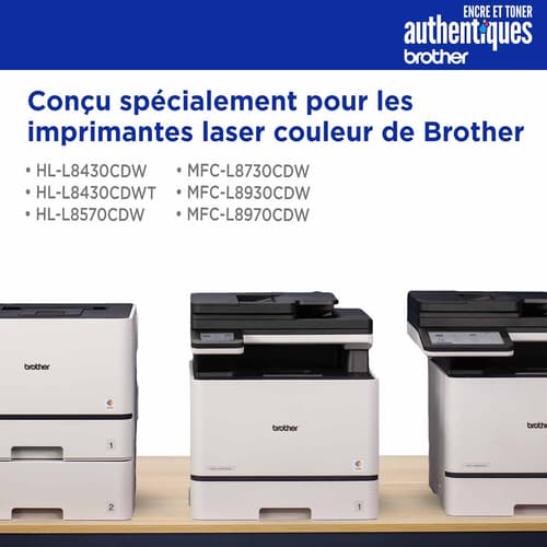 Brother authentique TN635C Cartouche de toner cyan à rendement standard