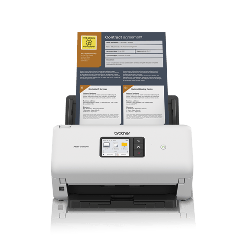 Brother ADS-3350W Scanner de bureau sans fil haute vitesse pour les petits bureaux et bureaux à domicile