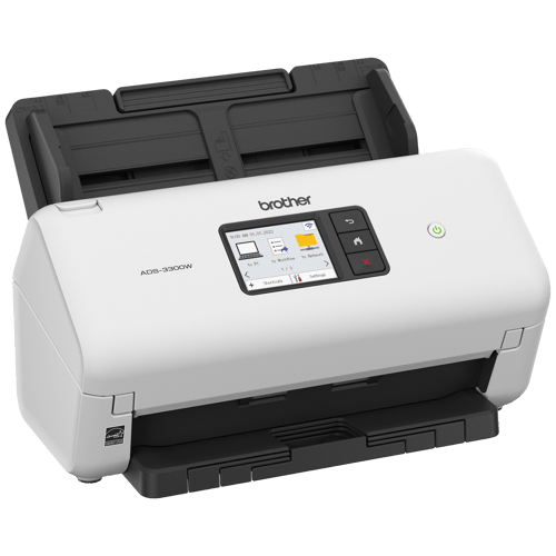 Brother ADS-3300W Scanner de bureau sans fil haute vitesse pour les petits bureaux et bureaux à domicile - Remis à neuf