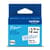 Brother BTAG133 Ruban non laminé transparent avec texte bleu authentique pour étiqueteuse P-touch, 12 mm (L) x 4 m (l)