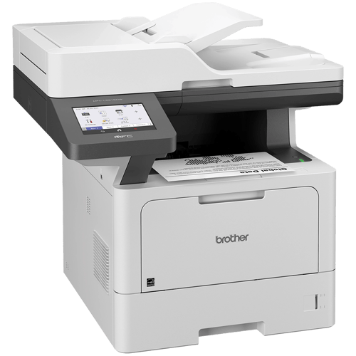 Brother MFC-L5915DW Imprimante tout-en-un laser monochrome professionnelle offrant un faible coût d’impression, avec réseautage sans fil, impression, numérisation et copie recto verso