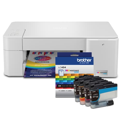 Brother MFC-J1205W INKvestment Tank Imprimante jet d'encre couleur  multifonction avec encre noire et couleur (4 cartouches d'encre) :  : Fournitures pour le bureau