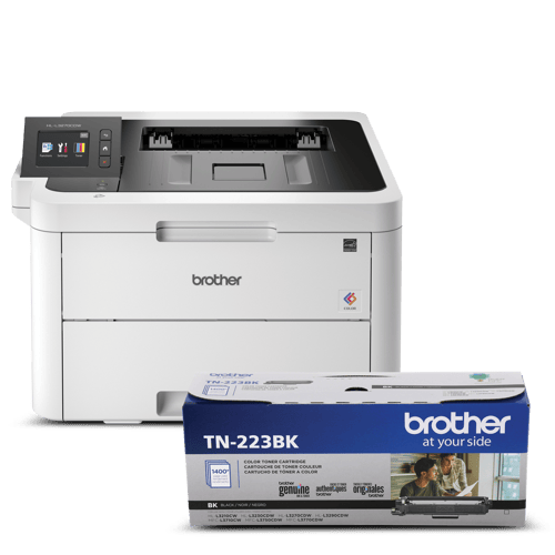 Ensemble Brother R3210TN223BUND Imprimante numérique couleur remise à neuf  avec toner de départ et cartouche de