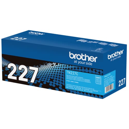 Brother TN-227C Cartouche de toner cyan authentique à haut rendement