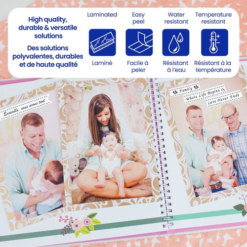 Brother TZe-AF231 Ruban sans acide blanc avec texte noir authentique pour étiqueteuse P-touch, 12 mm (L) x 8 m (l)