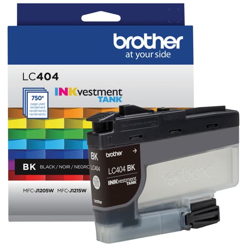 Brother LC404BKS Cartouche d'encre authentique noire à rendement standard INKvestment Tank