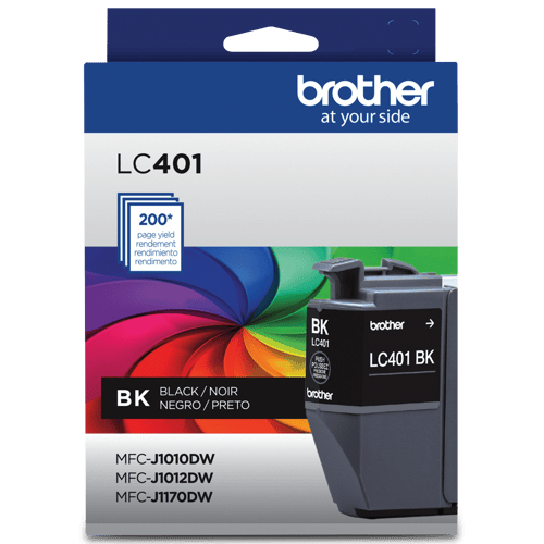 Brother LC401BKS Cartouche d'encre noire à rendement standard d'origine