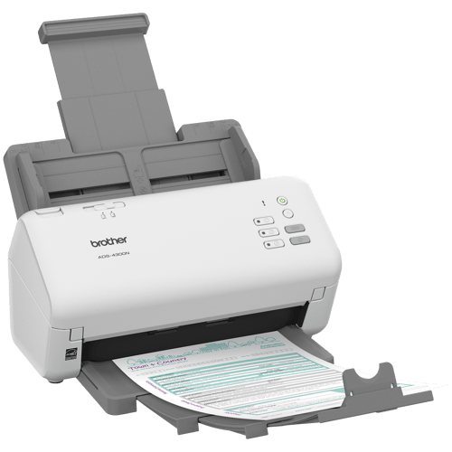 Brother ADS-4300N Scanner de bureau professionnel pour les entreprises et les groupes de travail