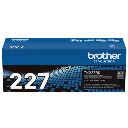 Brother TN-227BK Cartouche de toner noir authentique à haut rendement