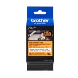 Brother HSe-231E Ruban pour tubes thermorétractables authentique blanc avec texte noir de 11,2 mm (0,44 po) [ratio de rétraction de 3:1]