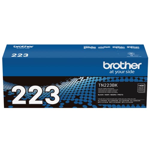 Brother TN-223BK Cartouche de toner noir authentique à rendement standard