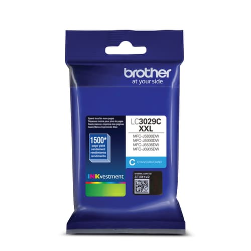 Brother LC3029CS Cartouche d'encre cyan INKvestment Tank , à très haut rendement
