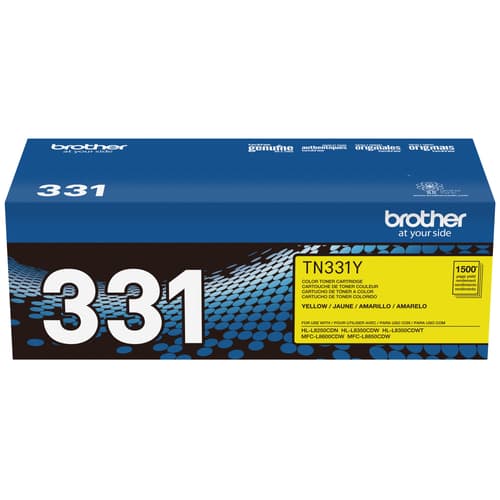 Brother TN331Y Cartouche de toner jaune à rendement standard