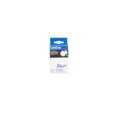 Brother TC202 Ruban blanc avec texte rouge pour P-touch 12 mm x 7,7 m