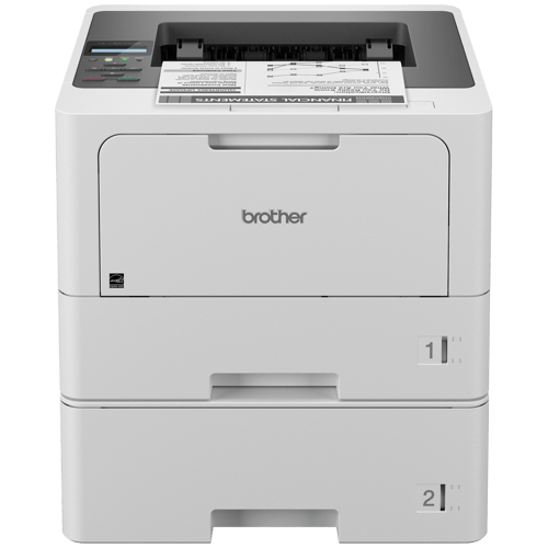 Brother HL-L5210DWT Imprimante laser monochrome professionnelle avec 2 bacs à papier, réseautage sans fil et impression recto verso