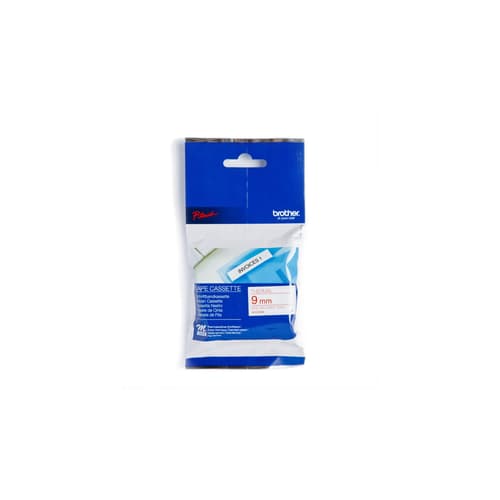 Brother MK222 Ruban blanc avec texte rouge pour P-touch 9 mm x 8 m