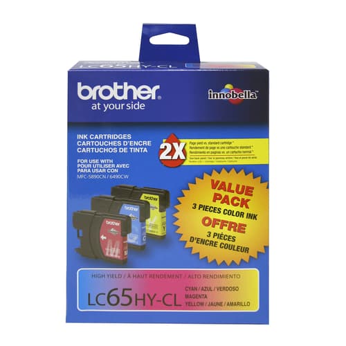 Brother LC653PKS Ensemble de trois cartouches d encre couleur Innobella  à haut rendement