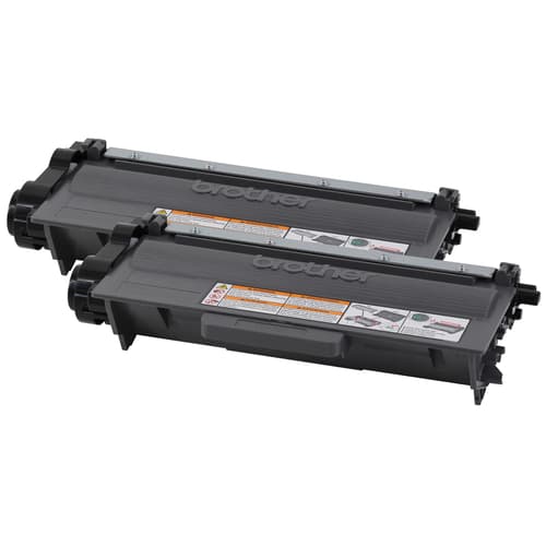 Brother TN750 Ensemble de 2 cartouches de toner noir authentiques à haut rendement