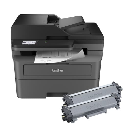 Brother MFC-L2820DWXL Imprimante multifonction laser monochrome professionnelle compatible avec Refresh, avec impression, copie et numérisation mobiles et cartouche de 4 200 pages