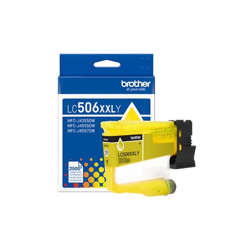 Brother LC506XXLYS Cartouche d’encre jaune authentique à très haut rendement
