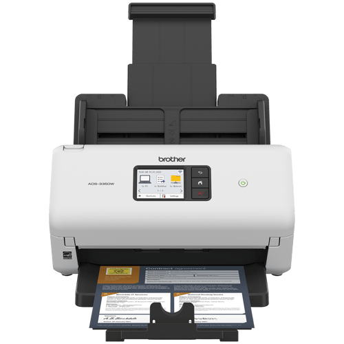 Brother ADS-3350W Scanner de bureau sans fil haute vitesse pour les petits bureaux et bureaux à domicile