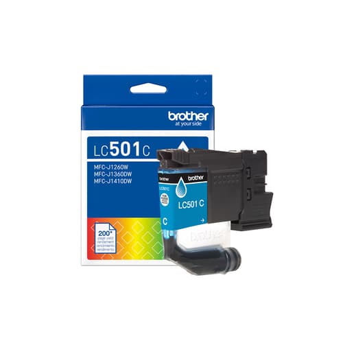 Brother LC501CS Cartouche d’encre cyan authentique à rendement standard