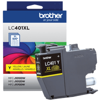 Brother LC401XLYS Cartouche d encre jaune à haut rendement d origine